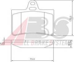 A.b.s. 37276 klocki hamulcowe citroen c5 01-08 tył, citroËn c5 i (dc_)