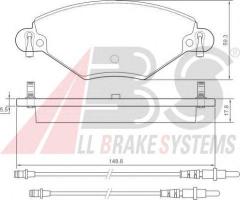 A.b.s. 37277 klocki hamulcowe citroen c5 2,0-2,0hdi 01, citroËn c5 i (dc_)