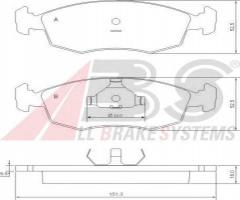 A.b.s. 37292 klocki hamulcowe fiat albea 01-06, fiat palio weekend (178dx)