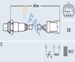 Fae 77222 sonda lambda renault, renault megane i (ba0/1_)