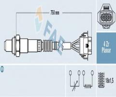 Fae 77308 sonda lambda opel, opel agila (a) (h00), porsche boxster (987)