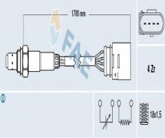Fae 77147 sonda lambda seat vw, seat ibiza iv (6l1), vw lupo (6x1, 6e1)