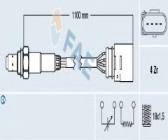 Fae 77140 sonda lambda audi vw, audi a4 (8d2, b5), skoda superb (3u4), vw polo (6n1)