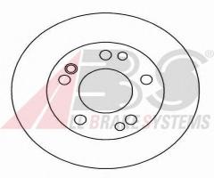 A.b.s. 15778 tarcza hamulcowa mercedes, w201 190 82-93, mercedes-benz 190 (w201)