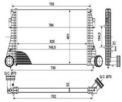 Nrf 30290 intercooler audi, seat leon (1m1), vw golf iv (1j1)