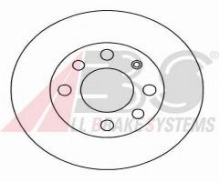 A.b.s. 15770 tarcza hamulcowa opel astra 91-00, vectra-95, daewoo nexia (kletn)