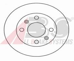 A.b.s. 15116 tarcza hamulcowa renault r5,twingo, renault super 5 (b/c40_)