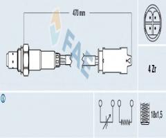 Fae 77326 sonda lambda bmw, bmw 3 (e46) compact 