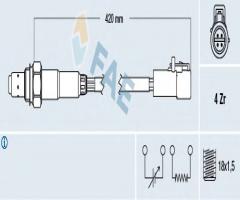 Fae 77305 sonda lambda ford, ford fiesta iv (ja_, jb_), ford usa explorer (u2)