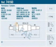 Fae 74160 Świeca Żarowa ford 1.8td 96-, ford fiesta nadwozie pełne (f3l, f5l)