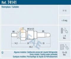 Fae 74141 Świeca Żarowa audi vw 1.6d 1.9td, audi 80 (81, 85, b2), mitsubishi carisma (da_)