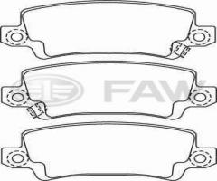 Faw faw23816.16.0 klocki hamulcowe toyota, toyota corolla (_e11_)