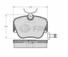 Faw faw21055.17.9 klocki hamulcowe mercedes w201 190 82-93, mercedes-benz 190 (w201)
