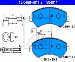 Faw faw21868.17.2 klocki przód vw lupo arosa fabia i ii polo 6n 9n, seat arosa (6h)