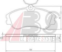 A.b.s. 37152 klocki hamulcowe citroen xsara picasso 00 -, citroËn xsara picasso (n68)