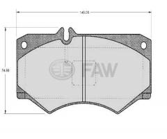 Faw faw20784.18.0 klocki hamulcowe mercedes 207-310, mercedes-benz klasa g (w460)