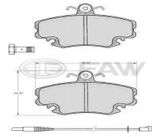 Faw faw21463.18.2 klocki hamulcowe renault megane, renault clio i (b/c57_, 5/357_)