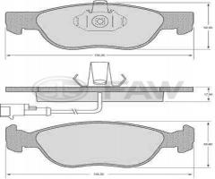 Faw faw21927.17.6 klocki hamulcowe fiat brava,bravo,marea, alfa romeo 145 (930)