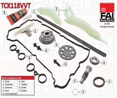 Fai autoparts tck118vvt zestaw Łańcucha rozrządu citroen c4 c5 ds3 ds4 ds5 mini r55 r57 r58 peugeot 