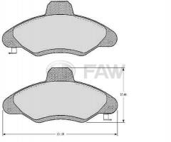 Faw faw23300.18.6 klocki hamulcowe ford escort,orion 90-00 z czuj.