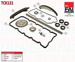 Fai autoparts tck121 zestaw Łańcucha rozrządu chrysler mini, chrysler pt cruiser (pt_)