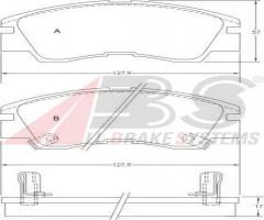 A.b.s. 36648 klocki hamulcowe mitsubishi l300 87-99 z czujnikiem