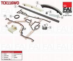 Fai autoparts tck116wo zestaw Łańcucha rozrządu opel, opel corsa d