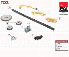 Fai autoparts tck3 Łańcuch rozrządu balans opel astra g vectra b c 2.2 z22se, alfa romeo 159 (939)