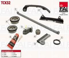 Fai autoparts tck32 zestaw Łańcucha rozrządu nissan, nissan almera tino (v10)