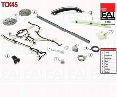 Fai autoparts tck4s zestaw Łańcucha rozrządu opel, opel corsa d