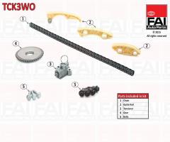 Fai autoparts tck3wo zestaw Łańcucha rozrządu opel, opel speedster