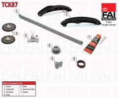 Fai autoparts tck87 zestaw Łańcucha rozrządu vag bln bkg 90km, vw golf v (1k1)