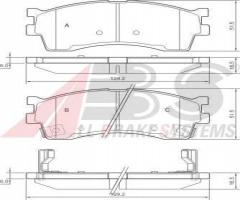 A.b.s. 37180 klocki hamulcowe kia clarus 99 -, kia clarus (k9a)