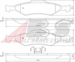 A.b.s. 37196 klocki hamulcowe ford fiesta, ka 00 -, ford fiesta iv (ja_, jb_)