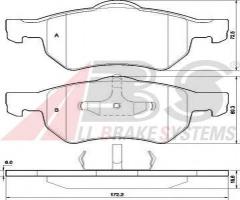 A.b.s. 37469 klocki hamulcowe chrysler voyager 01 -, chrysler voyager iv (rg, rs)