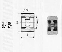 Wp zl124 Łącznik rurek hamulcowy 10x1/10x1 wew+wew podsadzenie
