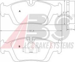 A.b.s. 36678 klocki hamulcowe bmw 3 e36 91-00, bmw 3 (e36)