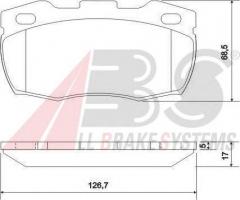 A.b.s. 36696 klocki hamulcowe land rover 90,110 87-93, land rover defender station wagon (ld)