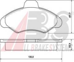 A.b.s. 36709 klocki hamulcowe ford escort, orion 90-00, ford escort v (gal)