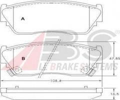 A.b.s. 36728 klocki hamulcowe nissan sunny 91-96 n14, nissan sunny iii (n14)