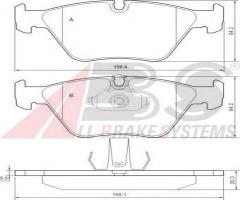 A.b.s. 36998 klocki hamulcowe bmw 5 e39 95-03, bmw 5 (e39), mg mg zt