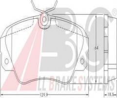 A.b.s. 36749 klocki hamulcowe opel omega b 93-03, opel omega a (16_, 17_, 19_)