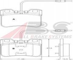 A.b.s. 36751 klocki hamulcowe peugeot 106 91-01, citroËn ax (za-_), mega club