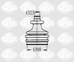 Sasic 2933803 osłona przegubu zewnętrznego citroen/peugeot, citroËn bx (xb-_)