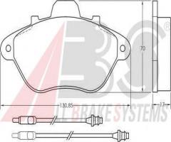 A.b.s. 36764 klocki hamulcowe peugeot 605 89-91 z czuj, peugeot 605 (6b)