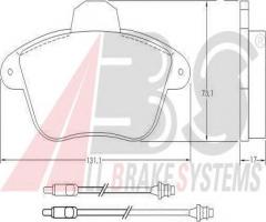 A.b.s. 36765 klocki hamulcowe peugeot 605 91-00, peugeot 605 (6b)