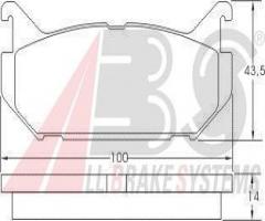 A.b.s. 36796 klocki hamulcowe mazda 626 91-97 tył, ford usa probe ii (ecp), mazda mx-6 (ge)