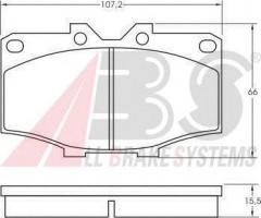 A.b.s. 36462 klocki hamulcowe toyota hilux 78-88