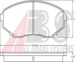 A.b.s. 36995 klocki hamulcowe mazda mpv 94 -, mazda e-serie platforma / podwozie (sd1)