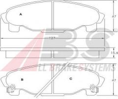 A.b.s. 36869 klocki hamulcowe daihatsu charade 93-99, daihatsu charade iv (g200, g202)